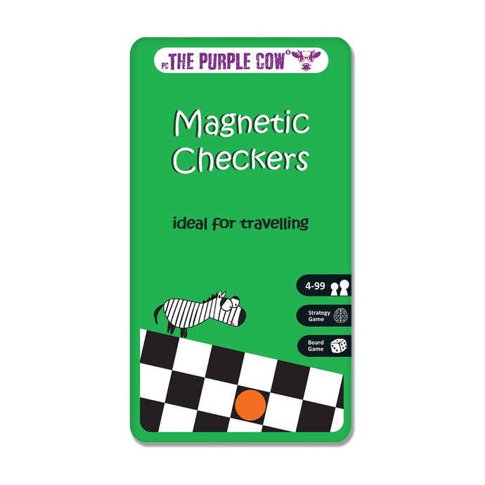 The Purple Cow Magnetic Checkers