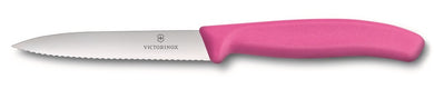 Victorinox Paring Knife Pointed Tip - Wavy Edge - Pink 10cm