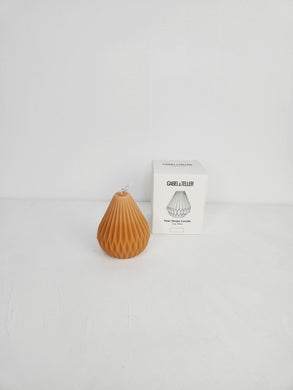 Gabel & Teller Pear Shape Candle 7.5x6cm - Almond - ZOES Kitchen