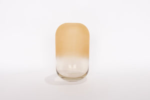 Gabel & Teller Glass Pill Vase 21x12cm - Matte Champagne - ZOES Kitchen
