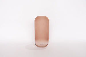 Gabel & Teller Glass Pill Vase 28x14cm - Matte Pink - ZOES Kitchen