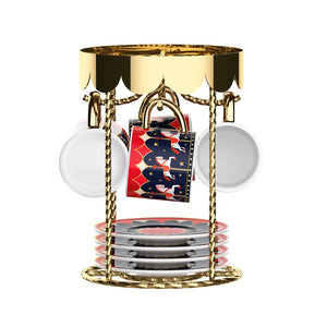 Bialetti Magico Ricordo Cups and Saucers Carousel - Set of 4