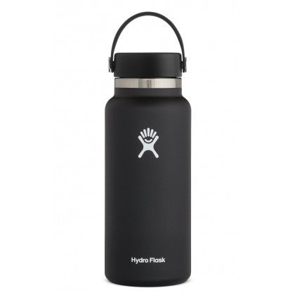Hydro Flask Hydration Bottle Wide Mouth 32oz/946ml - Black - ZOES Kitchen