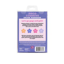 Load image into Gallery viewer, NPW Disco Cowboy Drink Markers 4 Piece Set - Multi-Coloured