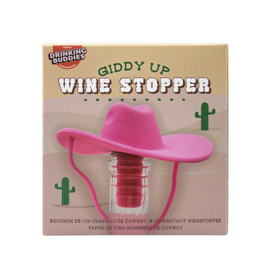 NPW Giddy Up Wine Stopper Pink - 10.1x6.6x10.4cm