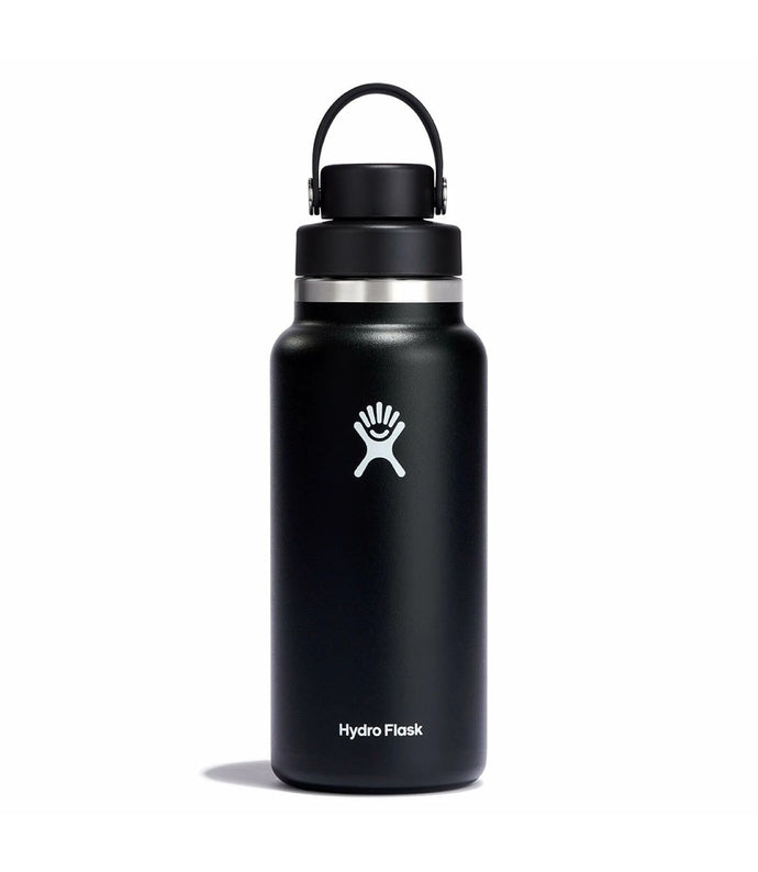 Hydro Flask Hydration Bottle Wide Mouth With Chug Cap 32oz/946ml - Black