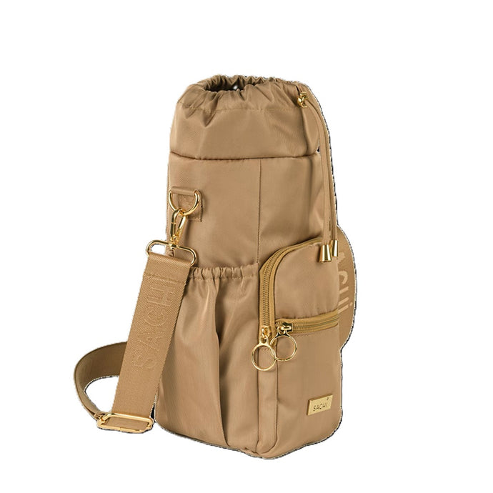 Crossbody Insulated Bottle Bag - Latte