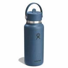 Load image into Gallery viewer, Hydro Flask Bottle Wide Mouth With Flex Straw Cap 32oz/946ml - Harbor Blue