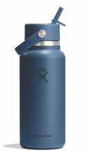 Load image into Gallery viewer, Hydro Flask Bottle Wide Mouth With Flex Straw Cap 32oz/946ml - Harbor Blue