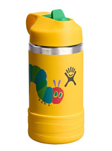 Load image into Gallery viewer, Hydro Flask Hydration Kids Bottle Wide Mouth 12oz/354ml - Yellow Caterpillar