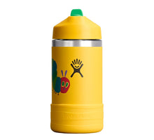 Load image into Gallery viewer, Hydro Flask Hydration Kids Bottle Wide Mouth 12oz/354ml - Yellow Caterpillar
