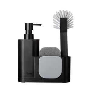 Rengo Monobloc Sink Caddy Set 4 Piece - Black - ZOES Kitchen