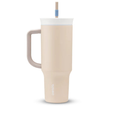 Owala Tumbler Stainless Steel Insulated 1.185l/40oz - Dune Drifter (White/Tan)