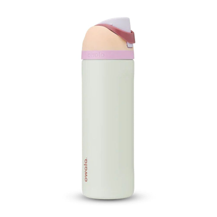 Owala FreeSip Stainless Steel Insulated 710ml - Coastal Mist (Tan/White)