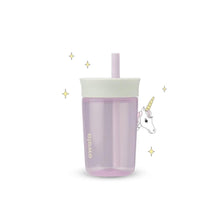Load image into Gallery viewer, Owala Kids Tumbler Polypropylene 444ml/15oz - Unicorn (Mint/Pink)