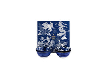 Load image into Gallery viewer, Tokyo Design Japonism Bowl Giftset 4 Piece - 14cm Blue Gift Boxed