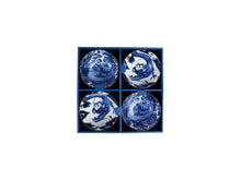 Load image into Gallery viewer, Tokyo Design Japonism Bowl Giftset 4 Piece - 14cm Blue Gift Boxed