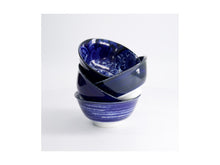 Load image into Gallery viewer, Tokyo Design Japonism Bowl Giftset 4 Piece - 14cm Blue Gift Boxed