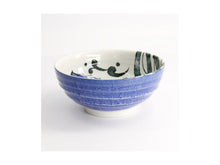 Load image into Gallery viewer, Tokyo Design Seafood Ramen Bowl 18.5x8cm Snapper Blue