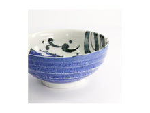 Load image into Gallery viewer, Tokyo Design Seafood Ramen Bowl 18.5x8cm Snapper Blue