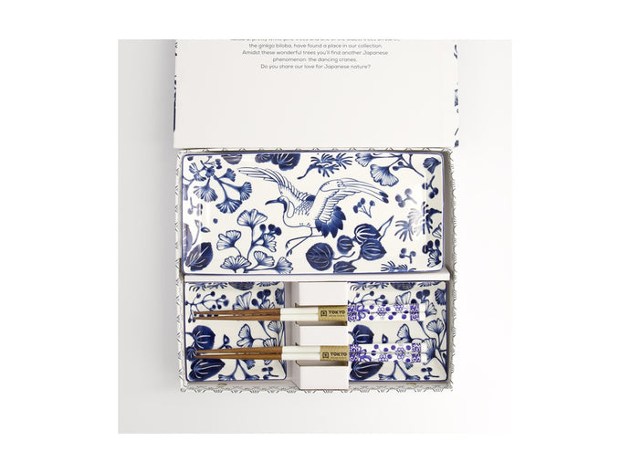 Tokyo Design Flora Japonica Sushi Plate Gift Set - 6 Piece