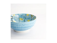 Load image into Gallery viewer, Tokyo Design Seafood Ramen Bowl 18.5x8cm Crab Light Blue