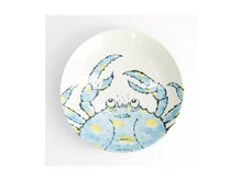 Load image into Gallery viewer, Tokyo Design Seafood Deep Plate 21.5x5cm Crab Light Blue