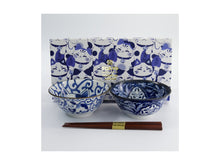 Load image into Gallery viewer, Tokyo Design Kawaii Cat Neko Bowls with Chopsticks Swirl Cat