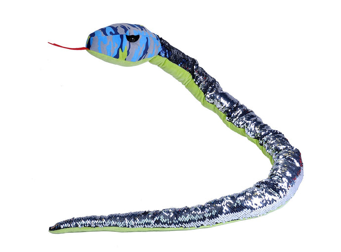 Wild Republic Snakesss - Snake-Sequin Blue Camo - 54inch / 137cm 
