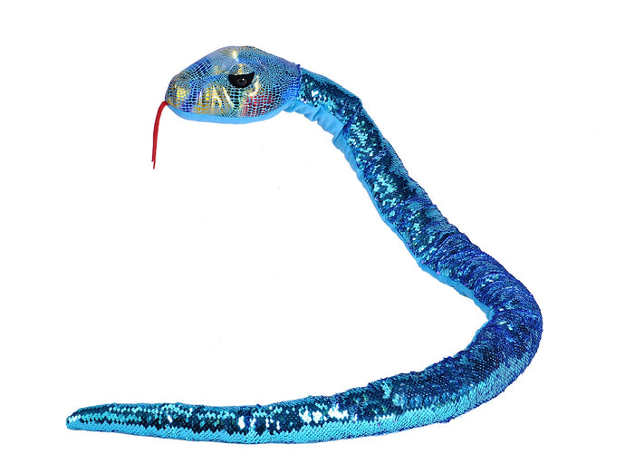 Wild Republic Snakesss - Snake-Sequin Teal Purple - 54inch / 137cm 