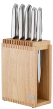 Load image into Gallery viewer, Furi Slat Rubberwood Knife Block 7 Piece (18+ PROOF OF AGE REQUIRED)