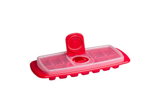 Cuisena Ice Cube Tray W/Lid - Red - ZOES Kitchen