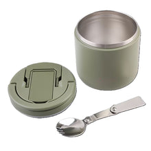 Load image into Gallery viewer, Oasis Stainless Steel Double Wall Insulated Food Flask with Quick Release Lid &amp; Sport 550ml - Olive Green