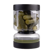 Load image into Gallery viewer, Appetito Borosilicate Glass Pickle Jar 1.1L - Black