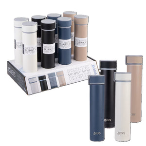 Oasis Powder Coated Insulated Drink Bottle Skinny Mini 250ml - Assorted Colours