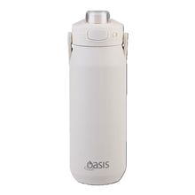Load image into Gallery viewer, Oasis Capri Ceramic Lined Stainless Steel Triple Wall Insulated Drink Bottle with Quick Release Lid 750ml - Alabaster