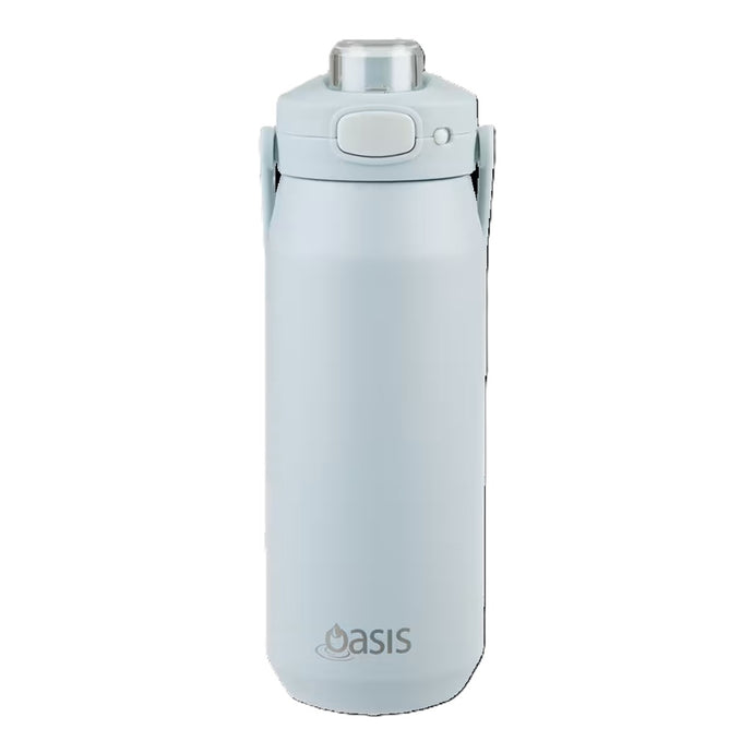 Oasis Capri Ceramic Lined Stainless Steel Triple Wall Insulated Drink Bottle with Quick Release Lid 750ml - Sea Mist