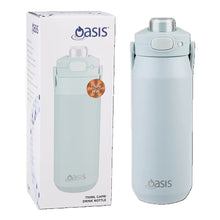Load image into Gallery viewer, Oasis Capri Ceramic Lined Stainless Steel Triple Wall Insulated Drink Bottle with Quick Release Lid 750ml - Sea Mist