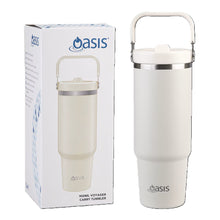 Load image into Gallery viewer, Oasis Stainless Steel Double Wall Insulated &#39;Voyager&#39; Carry Tumbler 900ml - Alabaster