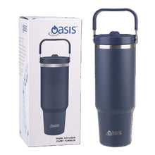 Load image into Gallery viewer, Oasis Stainless Steel Double Wall Insulated &#39;Voyager&#39; Carry Tumbler 900ml - Indigo
