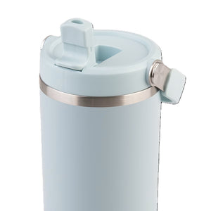 Oasis Stainless Steel Double Wall Insulated 'Voyager' Carry Tumbler 900ml - Sea Mist