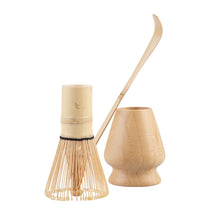 Load image into Gallery viewer, Teaology Bamboo 3 Piece Matcha Tea Whisk Set