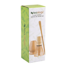 Load image into Gallery viewer, Teaology Bamboo 3 Piece Matcha Tea Whisk Set
