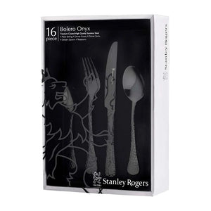 Stanley Rogers Bolero 16pc Cutlery Set Onyx - ZOES Kitchen
