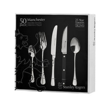 Load image into Gallery viewer, Stanley Rogers Manchester Cutlery Set with Steak Knives - 50 Piece