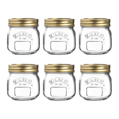 Kilner Set of 6 Genuine Preserve Jar - 250ml