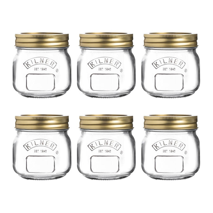 Kilner Set of 6 Genuine Preserve Jar - 250ml