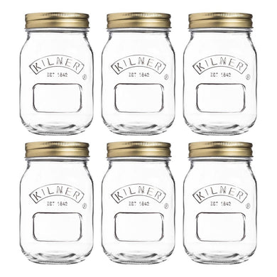 Kilner Set of 6 Genuine Preserve Jar - 500ml