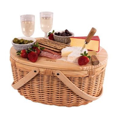 Avanti Picnic Basket Pine Top 2 Person - Flora - ZOES Kitchen