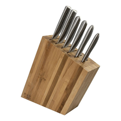 Global Kyoto Knife Block Set Bamboo - 7 Piece (18+ PROOF OF AGE REQUIRED)
